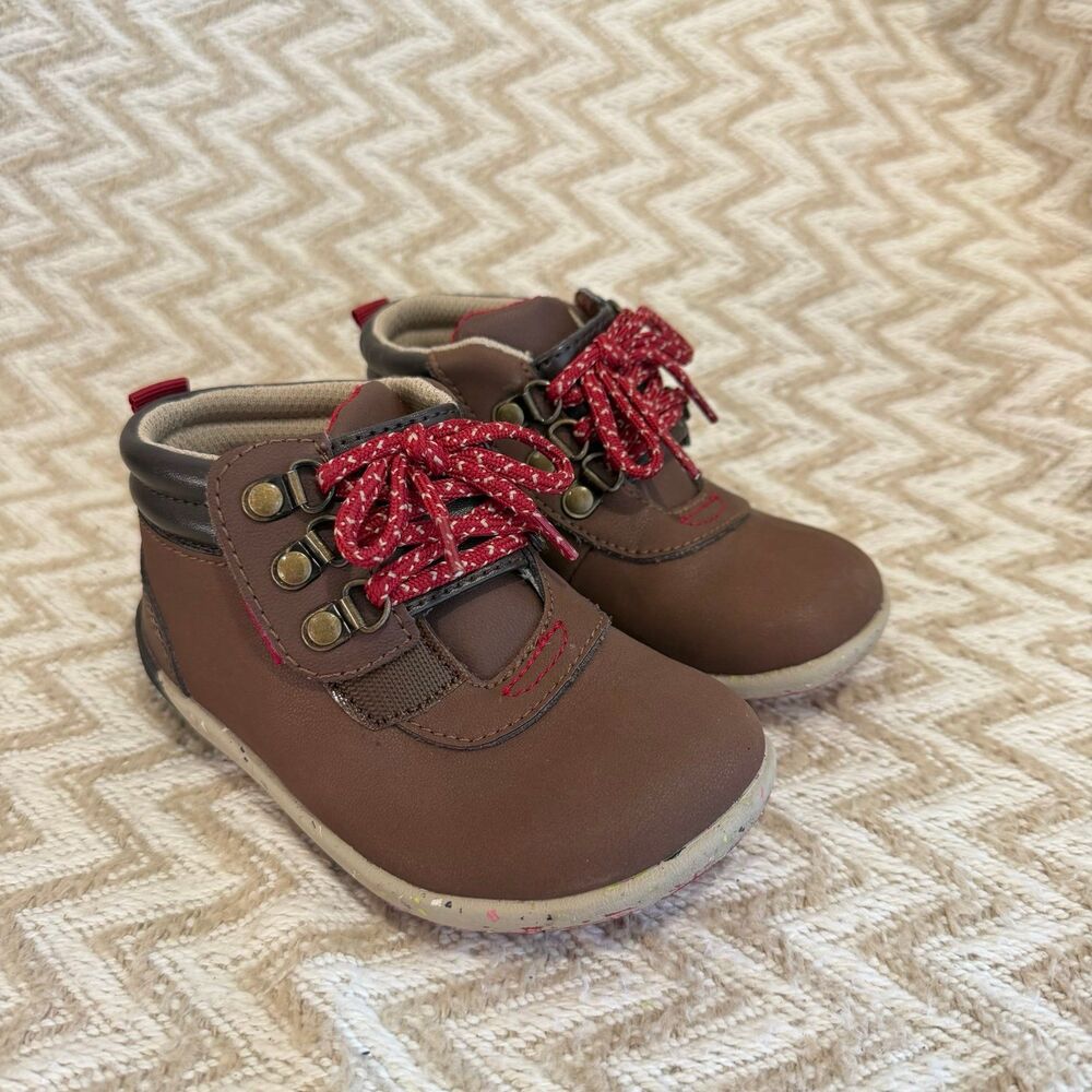 Merrell Little Kids Toddler Bare Steps 2.0 Leather Boots Wide Toe Box 7.5 Wide